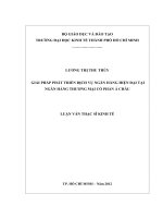 (Luận văn thạc sĩ) gỉải pháp phát triển dịch vụ ngân hàng hiện đại tại ngân hàng thương mại cổ phần á châu 
