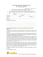 Tải Mẫu đơn yêu cầu thực hiện nghĩa vụ bầu cử - HoaTieu.vn