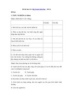 Tải Đề thi học kì 2 lớp 8 môn Sinh học - Đề 16 - Đề thi trắc nghiệm HK 2 môn Sinh học lớp 8 có đáp án