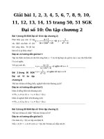 Tải Giải Toán 10 trang 50, 51: Ôn tập chương 2 - Giải bài tập môn Toán lớp 10