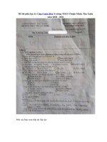 Tải Đề thi giữa học kì 1 lớp 9 môn Hóa Trường THCS Thuận Minh, Thọ Xuân năm 2020 - 2021 - Đề kiểm tra giữa kì 1 lớp 9 môn Hóa