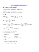 Tải Giải SBT Hóa 8 bài 19: Chuyển đổi giữa khối lượng, thể tích và lượng chất - Giải sách bài tập Hóa 8 bài 19
