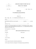 Tải Văn bản đề nghị cung cấp thông tin, tài liệu, bằng chứng liên quan đến nội dung khiếu nại - HoaTieu.vn