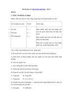 Tải Đề thi học kì 2 lớp 8 môn Sinh học - Đề 17 - Đề thi trắc nghiệm HK 2 môn Sinh học lớp 8 có đáp án