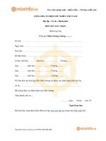 Tải Mẫu đơn xin xác nhận bảng điểm - HoaTieu.vn