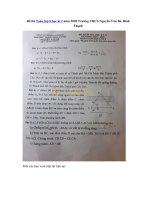 Tải Đề thi Toán lớp 8 học kì 2 năm 2020 Trường THCS Nguyễn Văn Bé, Bình Thạnh - Đề thi học kì 2 Toán 8