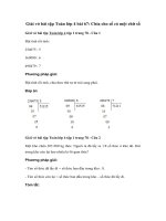 Tải Giải vở bài tập Toán 4 bài 67: Chia cho số có một chữ số - Giải vở bài tập Toán 4 tập 1