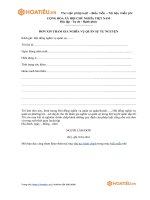Tải Mẫu đơn xin tham gia nghĩa vụ quân sự tự nguyện - HoaTieu.vn