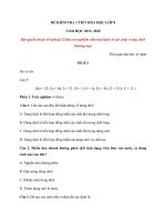 Tải Đề kiểm tra 1 tiết Hóa học 8 Chương 6 Dung dịch - Đề 2 - Đề kiểm tra 45 phút Hóa 8 chương 6 có đáp án