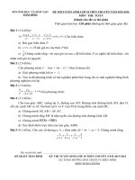 Tải Đề thi tuyển sinh lớp 10 chuyên môn Toán sở GD&ĐT Thái Bình năm 2015 - 2016 - Đề thi tuyển sinh vào lớp 10 môn Toán có đáp án