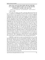 Khả năng tạo chất hoạt động bề mặt sinh học của vi khuẩn Gordonia phân lập từ môi trường ô nhiễm dầu tại phía Nam Việt Nam