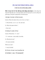 Tải Ngữ pháp tiếng Anh lớp 6 Unit 10 Staying Healthy - Ôn tập tiếng Anh lớp 6 theo từng Unit