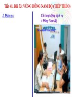 Tiết 41.Bai 33 Vùng Đông Nam Bộ (tiếp theo)