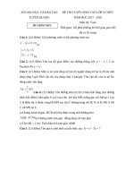 Tải Đề thi thử vào lớp 10 môn Toán Sở GD&ĐT Tuyên Quang năm học 2017 - 2018 - Đề thi thử vào lớp 10 môn Toán có đáp án