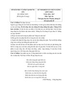 Tải Đề thi thử vào lớp 10 THPT môn Ngữ văn Sở GD&ĐT Hưng Yên năm 2016 - 2017 - Đề thi khảo sát vào lớp 10 môn Ngữ văn