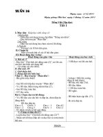 Giáo án buổi 2 - Tuần 16 - Tài nguyên - Trung tâm Thông tin - Thư viện điện tử