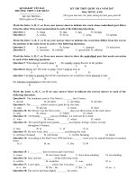 Tải Đề thi thử THPT Quốc gia năm 2017 môn Tiếng Anh trường THPT Cảm Nhân, Yên Bái CÓ ĐÁP ÁN (8) - Luyện thi THPT Quốc gia năm 2017 môn Tiếng Anh