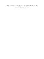 Tải Đề thi tuyển sinh vào lớp 10 môn Toán trường THCS&THPT Nguyễn Tất Thành, Hà Nội năm học 2017 - 2018 - Đề thi vào lớp 10 môn Toán