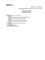 Giáo án buổi 2 - Tuần 14 - Tài nguyên - Trung tâm Thông tin - Thư viện điện tử