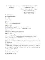 Tải Đề thi thử vào lớp 10 môn Toán Sở GD&ĐT Thanh Hóa năm học 2017 - 2018 - Đề thi thử vào lớp 10 môn Toán