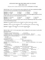 Tải Đề thi thử THPT Quốc gia năm 2017 môn Tiếng Anh trường THPT Chu Văn An, Yên Bái CÓ ĐÁP ÁN (6) - Thư viện Đề thi THPT Quốc gia môn Tiếng Anh năm 2017