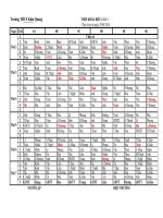 THỜI KHÓA BIỀU TRƯỜNG THCS KHAI QUANG