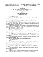 Tải Đề thi học kì 1 lớp 7 môn tiếng Anh trường THCS Chiềng Ngàm, Sơn La năm học 2017 - 2018 có đáp án - Đề kiểm tra học kì 1 môn Tiếng Anh lớp 7