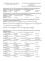 Tải Đề thi thử THPT Quốc gia năm 2017 môn Tiếng Anh có đáp án - Đề 32 - Đề thi Đại học môn Tiếng Anh năm 2017 có đáp án