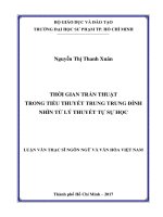 Thời gian trần thuật trong tiểu thuyết trung trung đỉnh nhìn từ lý thuyết tự sự học  