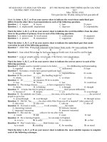Tải Đề thi thử THPT Quốc gia năm 2017 môn Tiếng Anh có đáp án - Đề 33 - Đề thi Đại học môn Tiếng Anh năm 2017 có đáp án