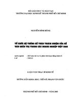 (Luận văn thạc sĩ) tổ chức hệ thống kế toán trách nhiệm của kế toán quản trị trong các doanh nghiệp việt nam 