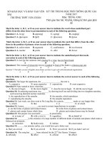 Tải Đề thi thử THPT Quốc gia năm 2017 môn Tiếng Anh có đáp án - Đề 34 - Thư viện Đề thi thử THPT Quốc gia năm 2017 môn Tiếng Anh có đáp án