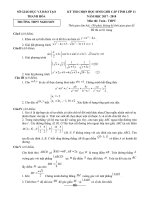 ĐỀ THI CHỌN HSG CẤP TỈNH LỚP 11 NĂM HỌC 2017-2018 - Website Trường THCS và THPT Nghi Sơn - Thanh Hóa