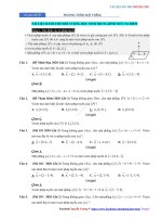 Chuyên đề 30  phương trình mặt phẳng   đáp án 