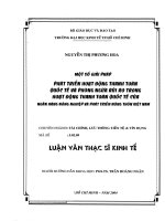 (Luận văn thạc sĩ) một số giải pháp phát triển hoạt động thanh toán quốc tế và phòng ngừa rủi ro trong hoạt động thanh toán quốc tế của ngân hàng nông nghiệp và phát triển nông thôn việt nam 