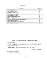 Sáng kiến kinh nghiệm, SKKN - Rèn kỹ năng giải bài toán bằng cách lập phương trình; hệ phương trình