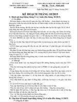 Kế Hoạch Hoạt Động Tháng 10 - 2015