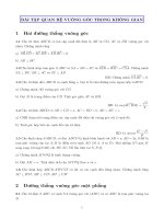 Bài tập chương quan hệ vuông góc trong không gian – Hình học không gian lớp 11