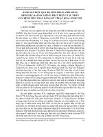 Đánh giá hiệu quả bộ sinh phẩm Amplisens shig/EIEC-salm-camp-F1 phát hiện 3 tác nhân gây bệnh tiêu chảy bằng kỹ thuật real-time PCR