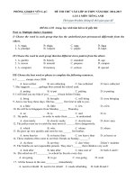 Tải Đề thi thử vào lớp 10 môn Tiếng Anh năm học 2016 - 2017 Phòng GD-ĐT Yên Lạc, Vĩnh Phúc (Lần 2) có đáp án - Đề thi thử vào lớp 10 môn Tiếng Anh có đáp án