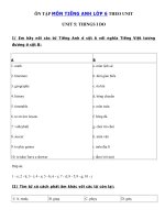 Tải Bài tập Tiếng Anh lớp 6 Unit 5 Things I Do có đáp án - Ôn tập tiếng Anh 6 theo từng Unit có đáp án