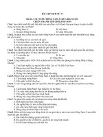 ĐỀ ÔN TẬP TRỰC TUYẾN LỊCH SỬ 11-SỐ 2