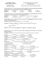 Tải Đề thi thử THPT Quốc gia năm 2017 môn Tiếng Anh trường THPT Cảm Nhân, Yên Bái CÓ ĐÁP ÁN (7) - Luyện thi THPT Quốc gia năm 2017 môn Tiếng Anh