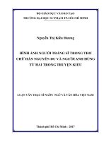Hình ảnh người tráng sĩ trong thơ chữ hán nguyễn du và người anh hùng từ hải trong truyện kiều  