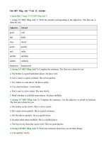 Tải Giải sách bài tập tiếng Anh 7 Unit 13: Activities - Giải SBT tiếng Anh lớp 7