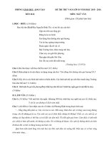 Tải Đề thi thử vào lớp 10 môn Ngữ văn năm học 2015-2016 Phòng GD-ĐT Tiền Hải, Thái Bình - Đề thi thử tuyển sinh vào lớp 10 môn Văn có đáp án