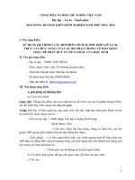 Sáng kiến kinh nghiệm, SKKN - Sử dụng hệ thống câu hỏi phân tích sự phù hợp giữa cấu trúc và chức năng của các bộ phận trong tế bào nhân thực để phát triển tư duy logic cho học sinh