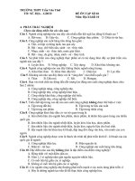 ĐỀ ÔN TẬP TRỰC TUYẾN ĐỊA LÍ 10-SỐ 02