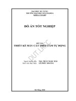 Thiết kế máy cắt thép tấm tự động 