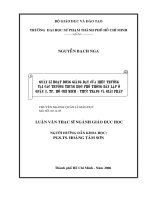 Quản lý hoạt động giảng dạy của hiệu trưởng các trường thpt dân lập ở quận 3, tp  hồ chí minh   thực trạng và giải pháp  